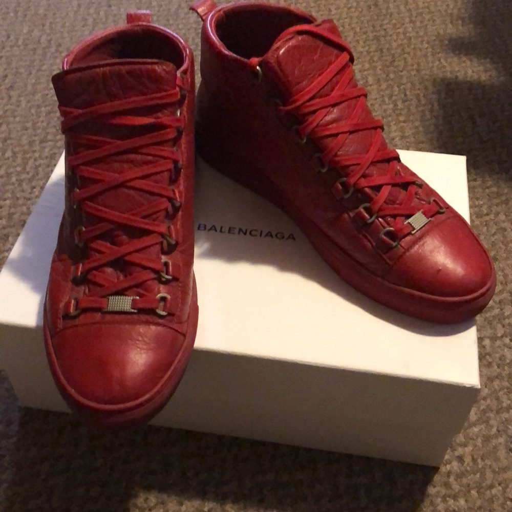 Balenciaga Arena Sneakers Red